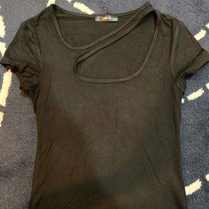 NWOT SHEIN Cut Out Tee